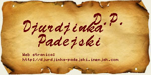 Đurđinka Padejski vizit kartica